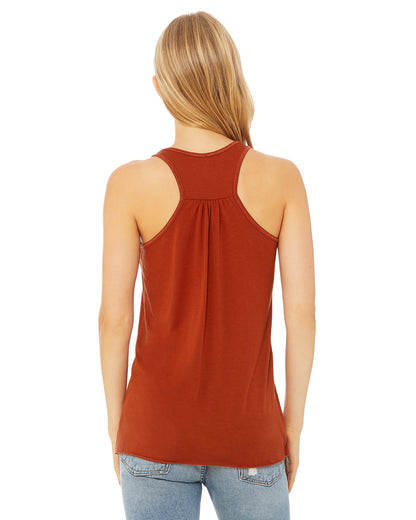 Women's Flowy Racerback Tank - Brick