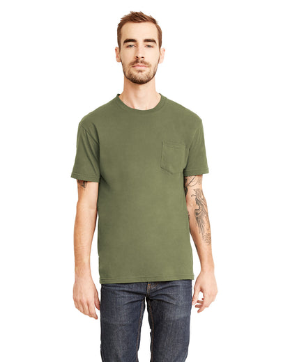 Unisex Pocket Crew - Military Green