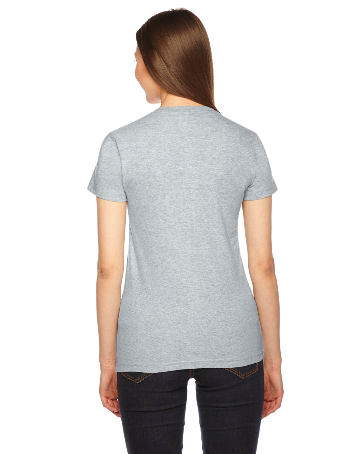 Women's Fine Jersey Short-Sleeve T-Shirt - Heather Gray