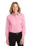 Women's Long Sleeve Easy Care Shirt - Light Pink