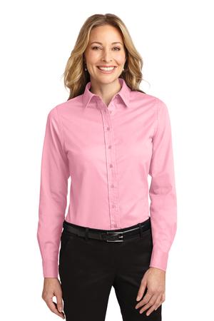 Women's Long Sleeve Easy Care Shirt - Light Pink