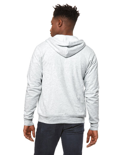 Unisex Poly-Cotton Sponge Fleece Full-Zip Hoodie - Ash