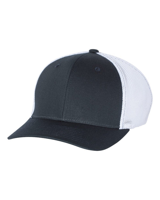 Fitted Trucker with R-Flex - Navy / White