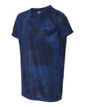 Youth Performance Short-Sleeve T-Shirt - Sport Royal Laser Camo