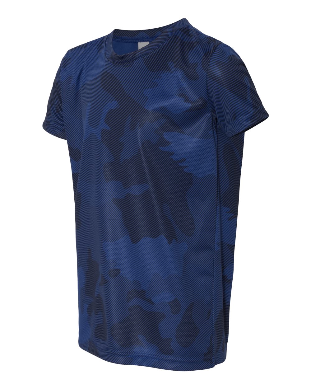 Youth Performance Short-Sleeve T-Shirt - Sport Royal Laser Camo