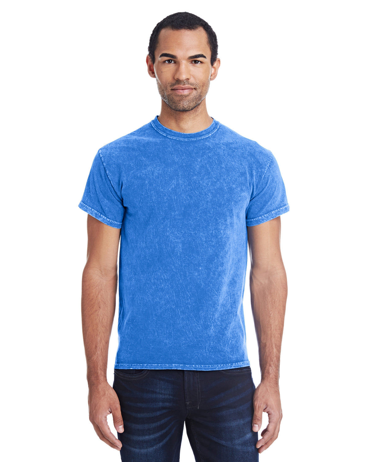 Unisex 100% Cotton Vintage Wash T-Shirt - Mineral Royal