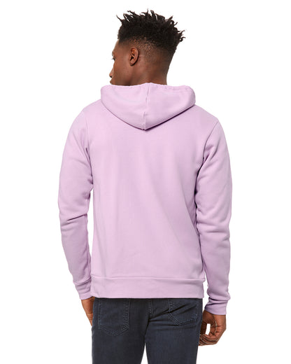 Unisex Poly-Cotton Sponge Fleece Full-Zip Hoodie - Lilac
