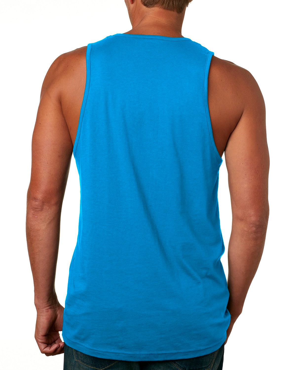 Men's Cotton Tank - Turquoise