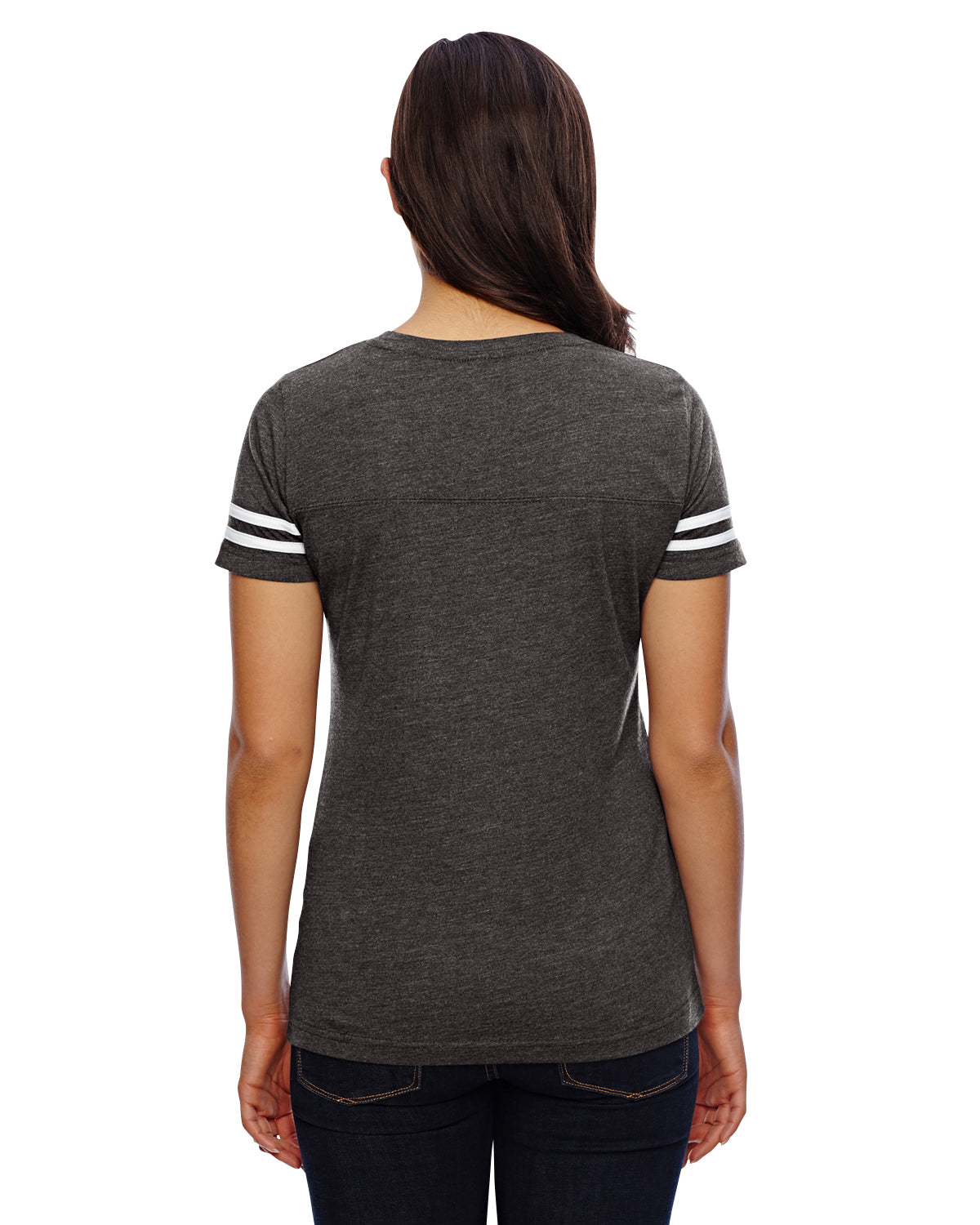 Women's Football T-Shirt - Vintage Smoke / Blend White