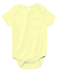 Infant Baby Rib Creeper - Pale Yellow