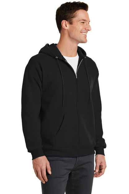 Unisex Core Fleece Full-Zip Hoodie - Jet Black