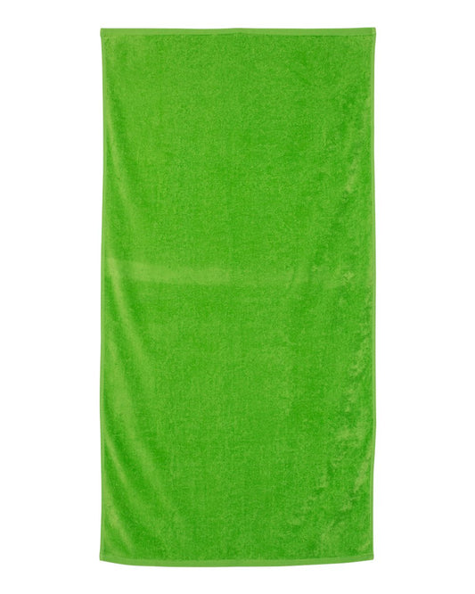 Velour Beach Towel - Lime