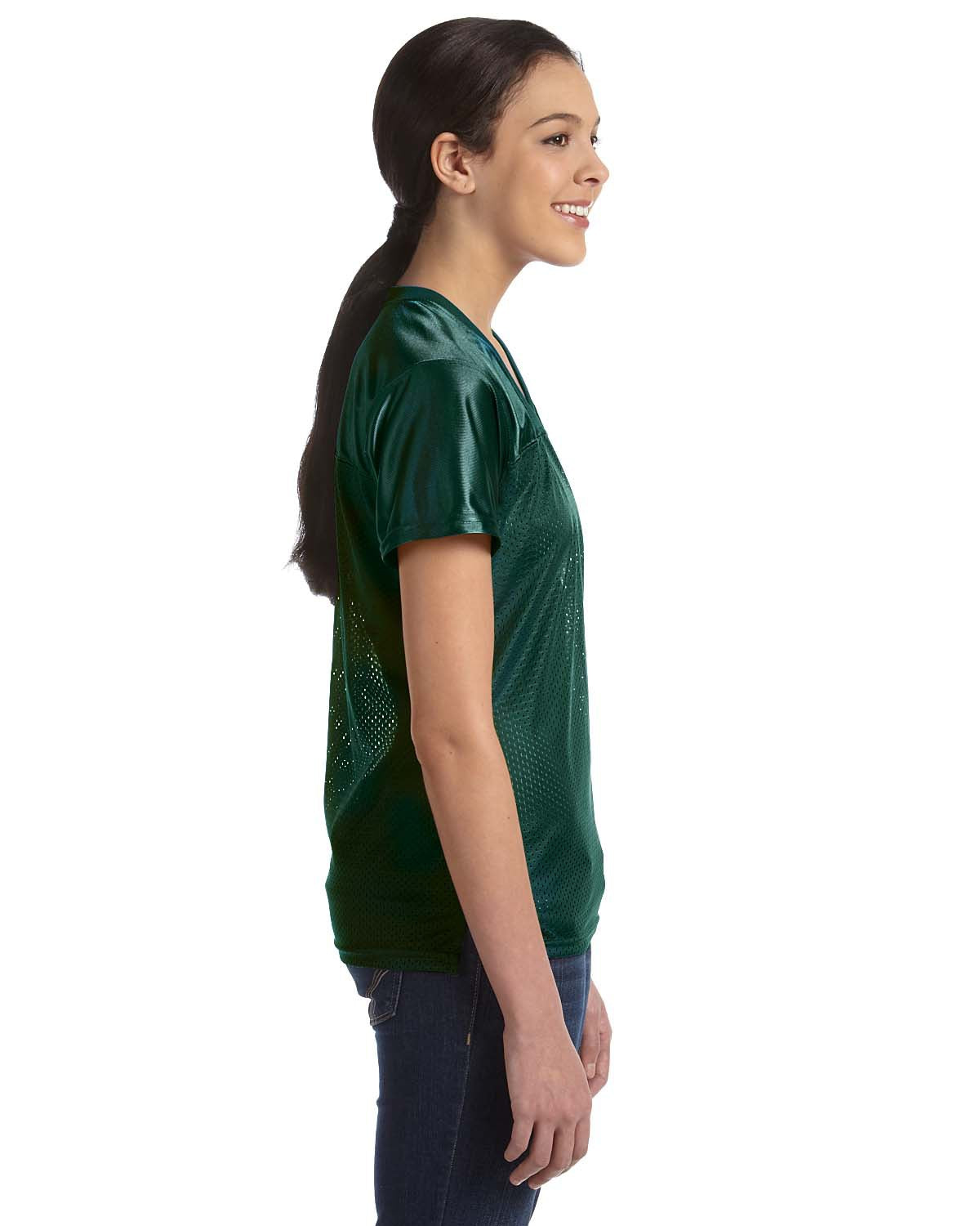 Women's Junior Fit Replica Football T-Shirt - Dark Green