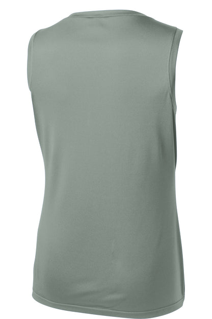 Women's Sleeveless PosiCharge Competitor V-Neck Tee - Silver