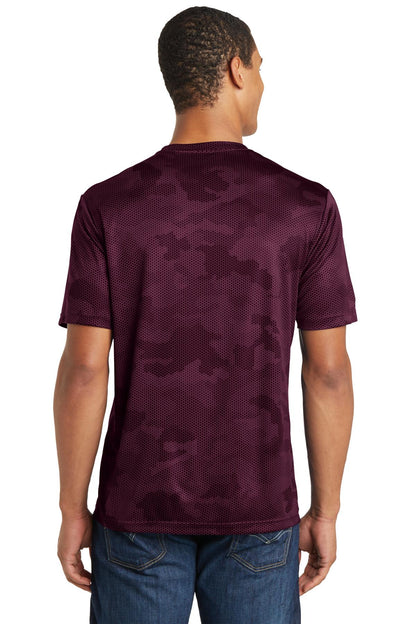 Unisex CamoHex Tee - Maroon