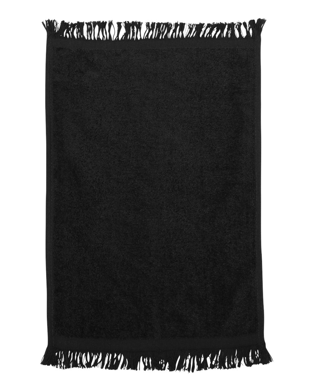 Fringed Fingertip Towel - Black