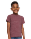 Rabbit Skins 3391RA - Toddler Harborside Melange T-Shirt - Burgundy Melange