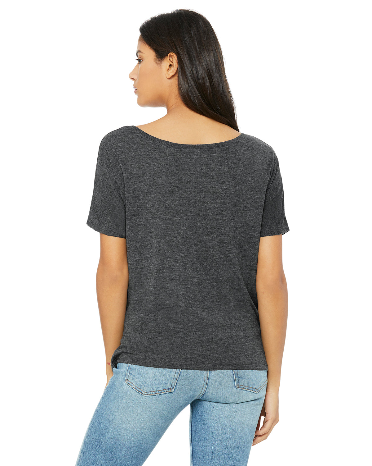 Women's Slouchy T-Shirt - Heather Dark Gray
