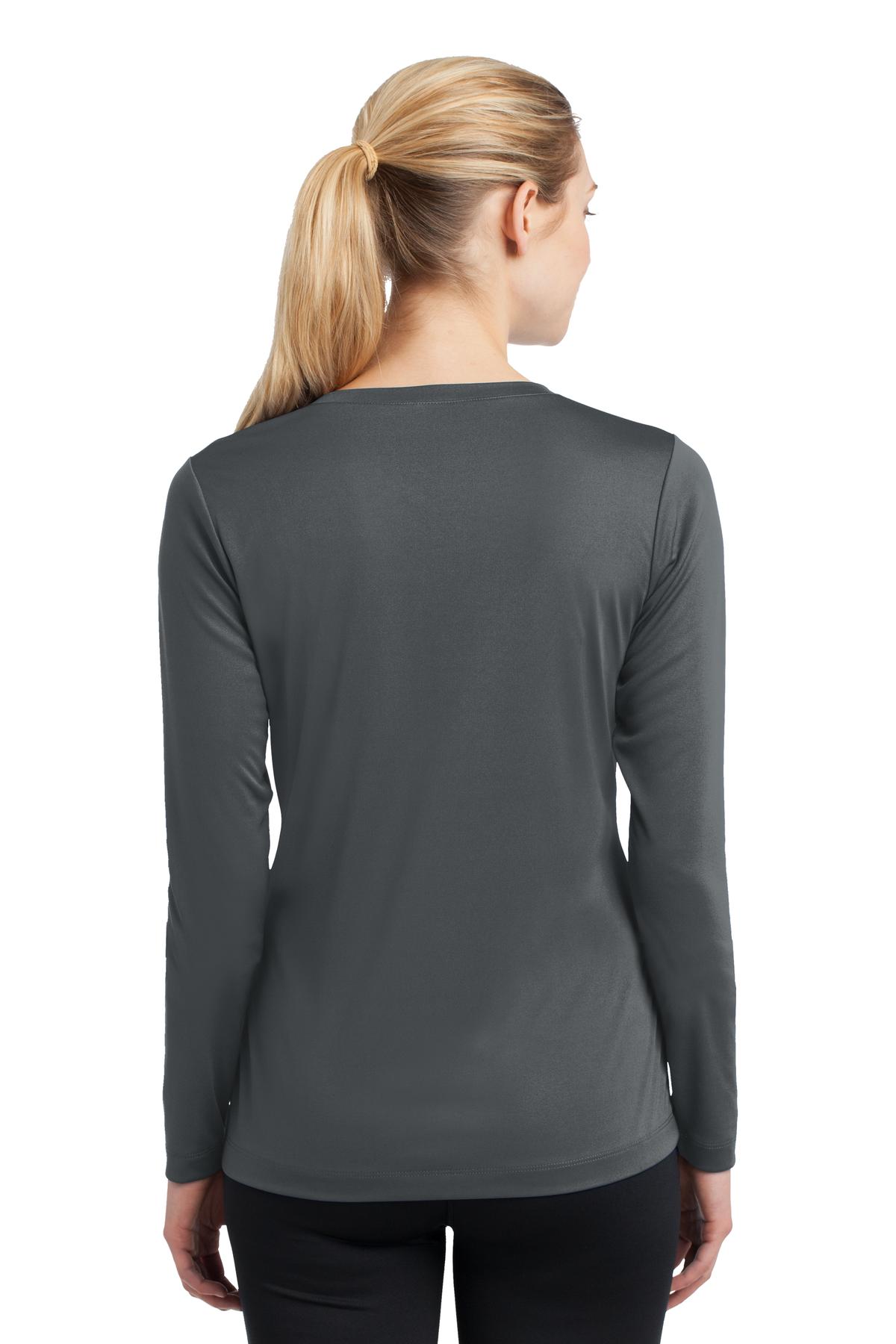 Women's Long Sleeve PosiCharge Competitor V-Neck Tee - Iron Gray