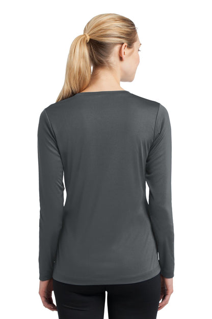 Women's Long Sleeve PosiCharge Competitor V-Neck Tee - Iron Gray