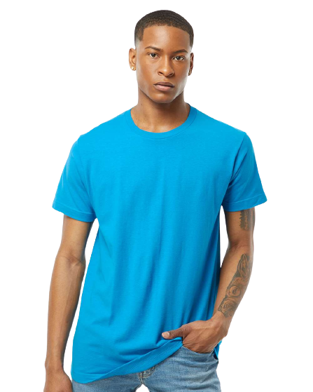Unisex Fine Jersey Tee - Turquoise