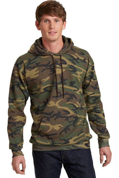Unisex Core Fleece Camo Pullover Hoodie - Military Camo