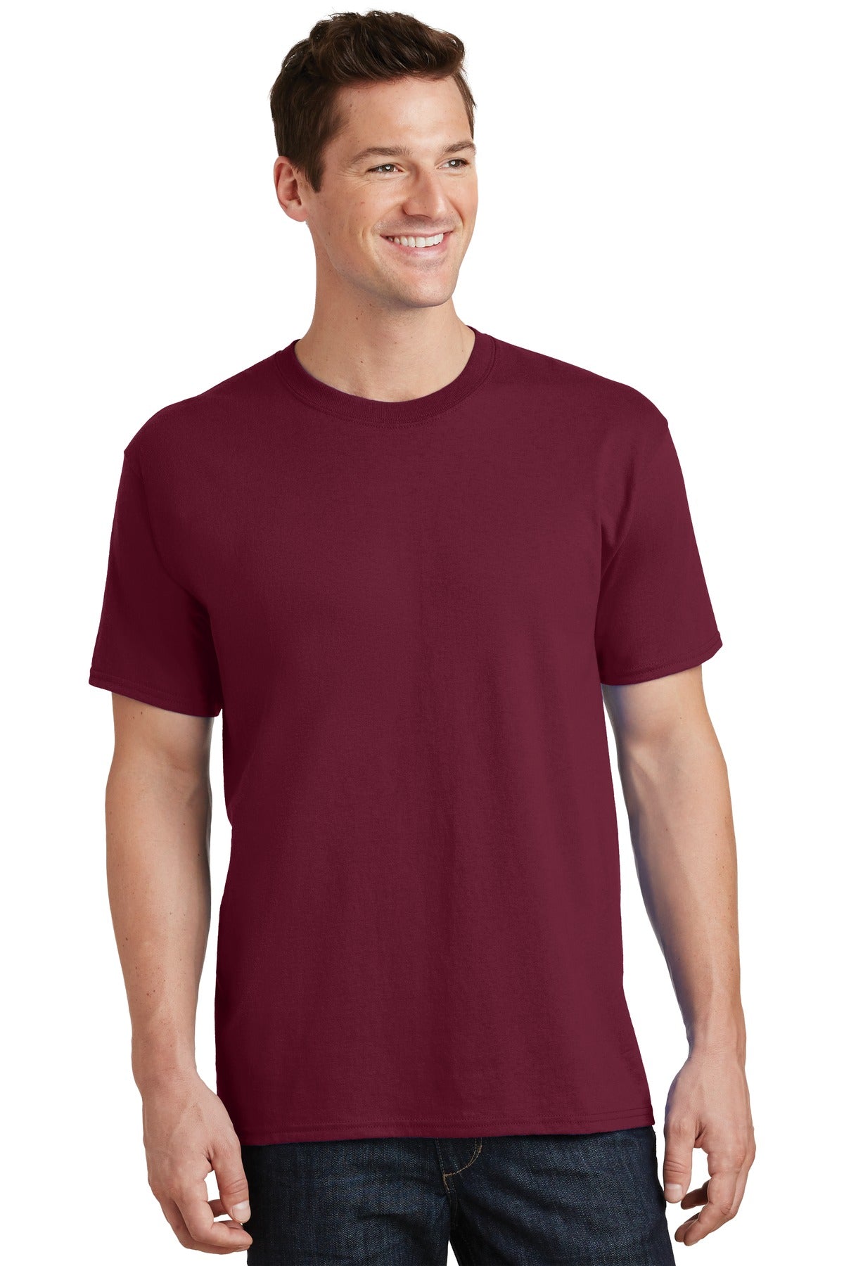 Unisex Core Cotton Tee - Cardinal