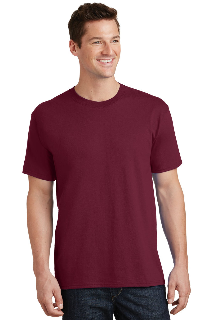 Unisex Core Cotton Tee - Cardinal