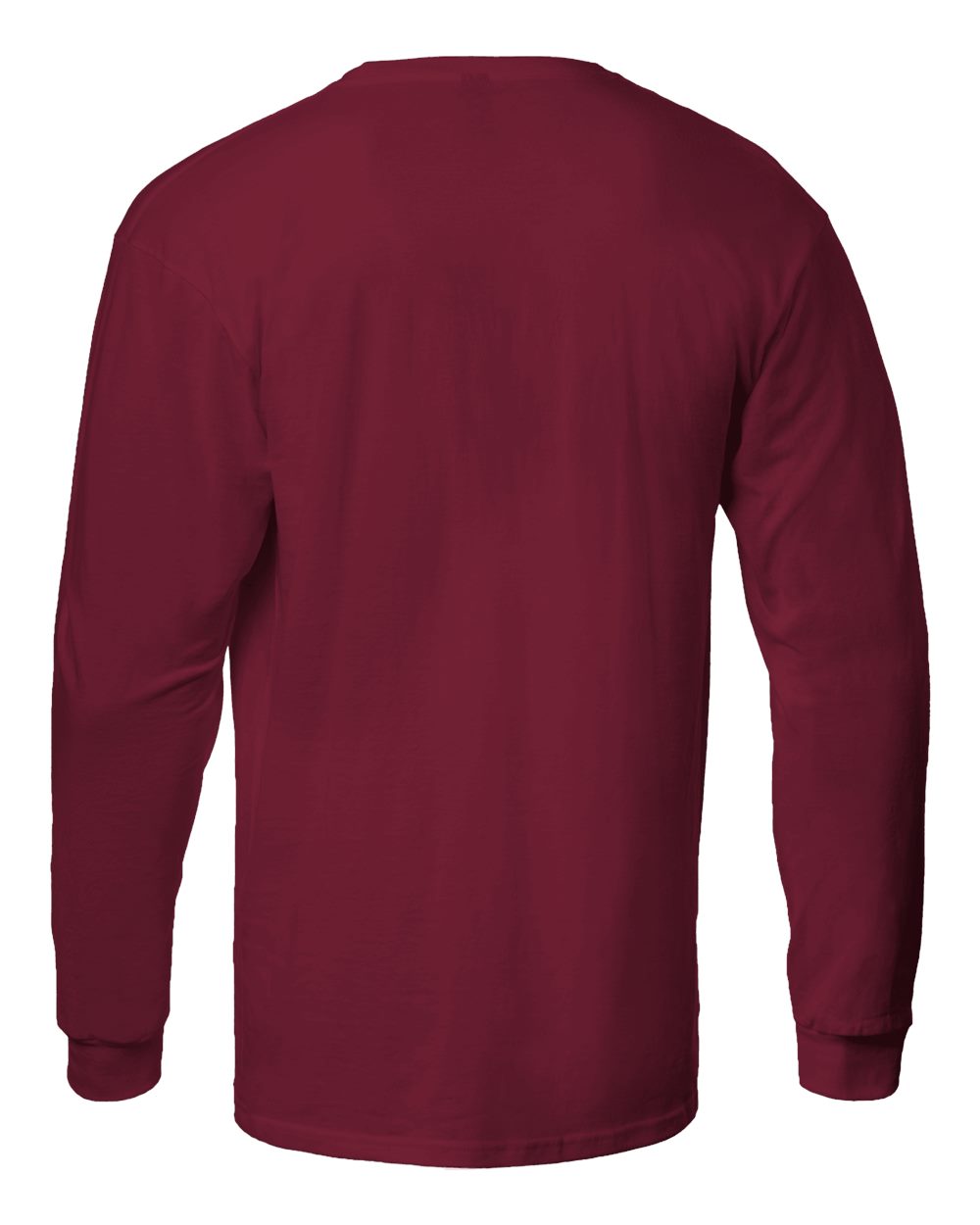 Unisex Heavyweight Long Sleeve Tee - Burgundy