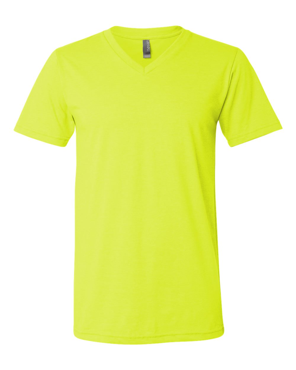 Unisex Jersey Short-Sleeve V-Neck T-Shirt - Neon Yellow