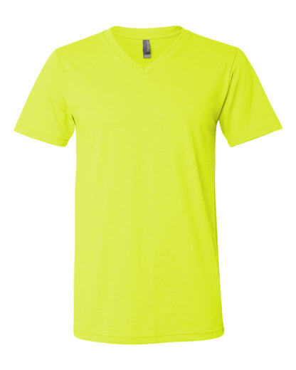 Unisex Jersey Short-Sleeve V-Neck T-Shirt - Neon Yellow