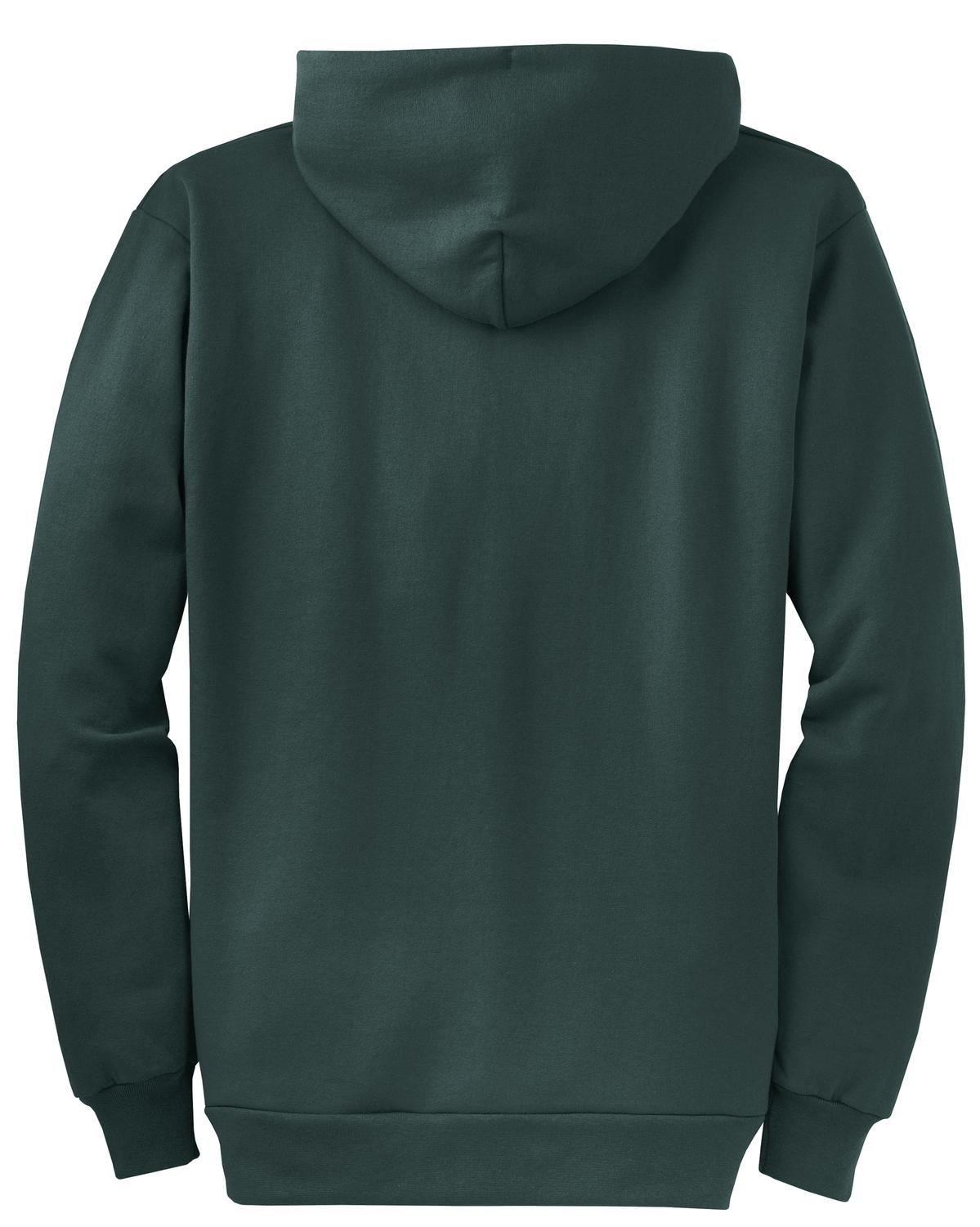 Unisex Core Fleece Full-Zip Hoodie - Dark Green