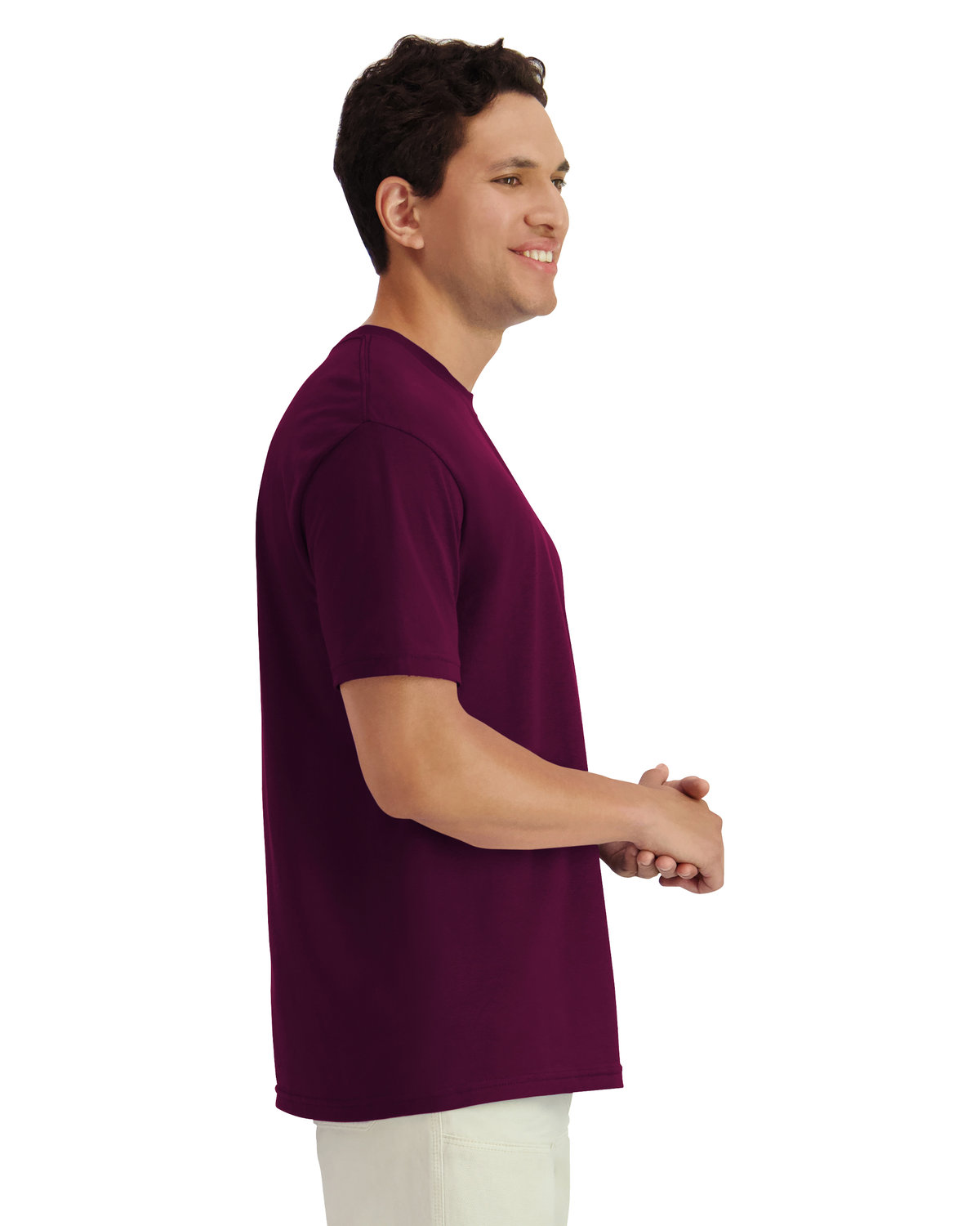 Light Cotton T-Shirt - Maroon