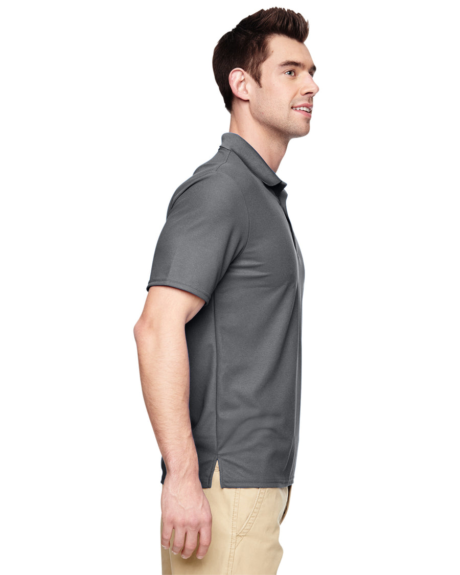 Unisex Performance® Double Piqué Polo - Charcoal