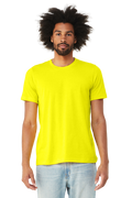 Unisex Heather CVC T-Shirt - Neon Yellow