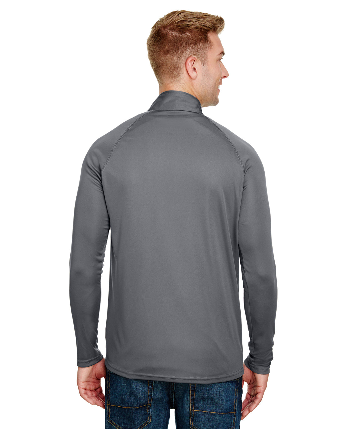 Unisex Daily Polyester 1/4 Zip - Graphite
