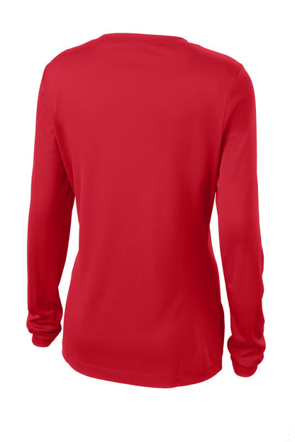 Women's Long Sleeve PosiCharge Competitor V-Neck Tee - True Red