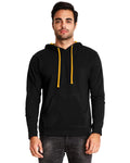 Unisex French Terry Pullover Hoodie - Black / Gold