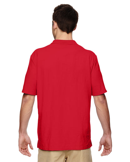 Unisex Double Piqué Polo - Red