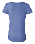 Women's Burnout V-Neck Tee - Steel Blue