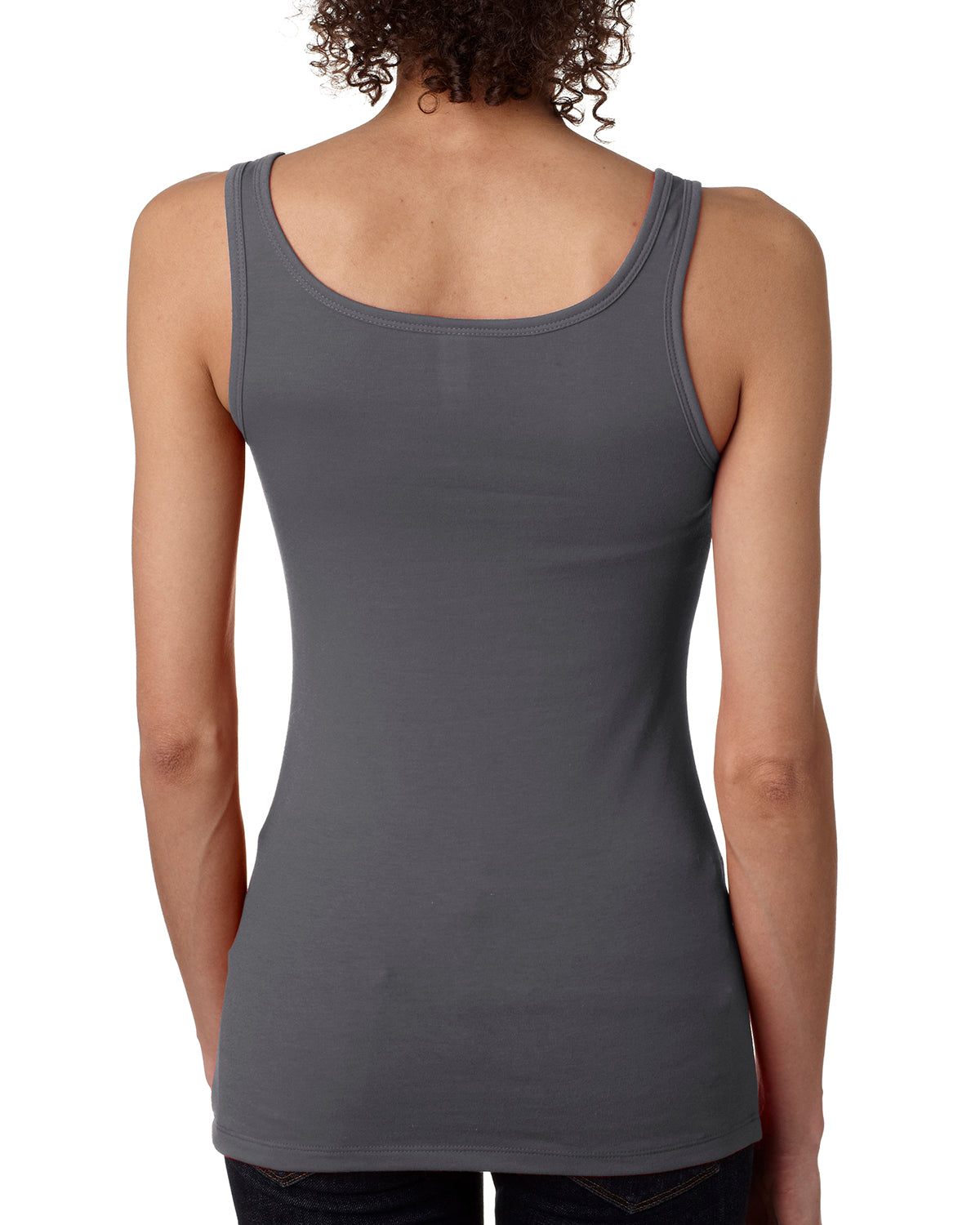Women's Spandex Jersey Tank - Dark Gray