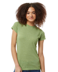 Women's Poly-Rich Slim Fit Tee - Heather Green