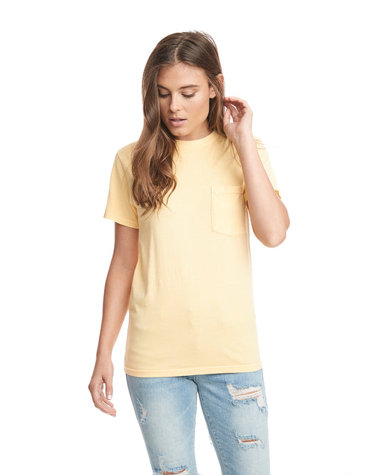 Unisex Inspired Dye Crew with Pocket - Blonde