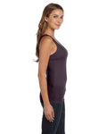 Women's Sheer Mini Rib Tank - Plum