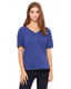 Bella + Canvas 8815 - Women's Slouchy V-Neck T-Shirt - Navy Triblend