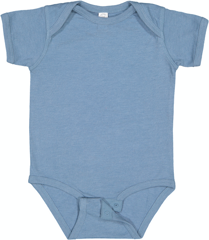 Infant Fine Jersey Bodysuit - Vintage Indigo