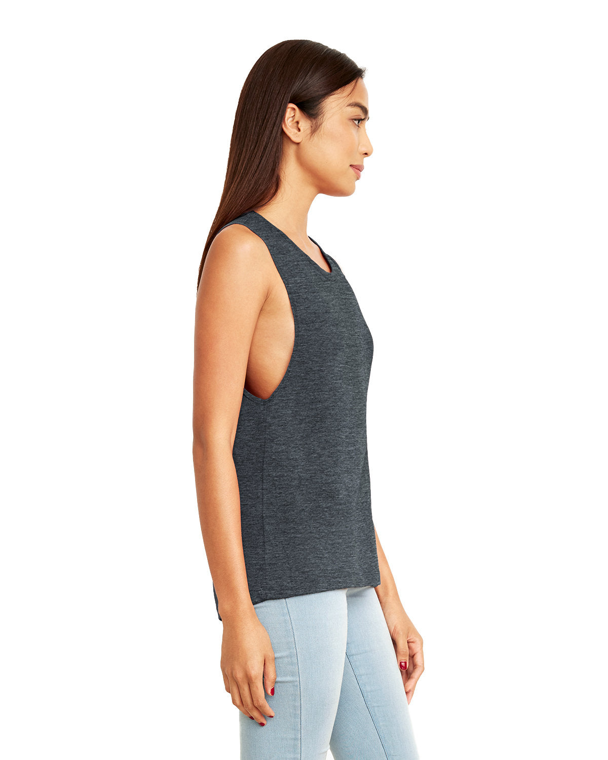 Women's Festival Muscle Tank - Antique Denim