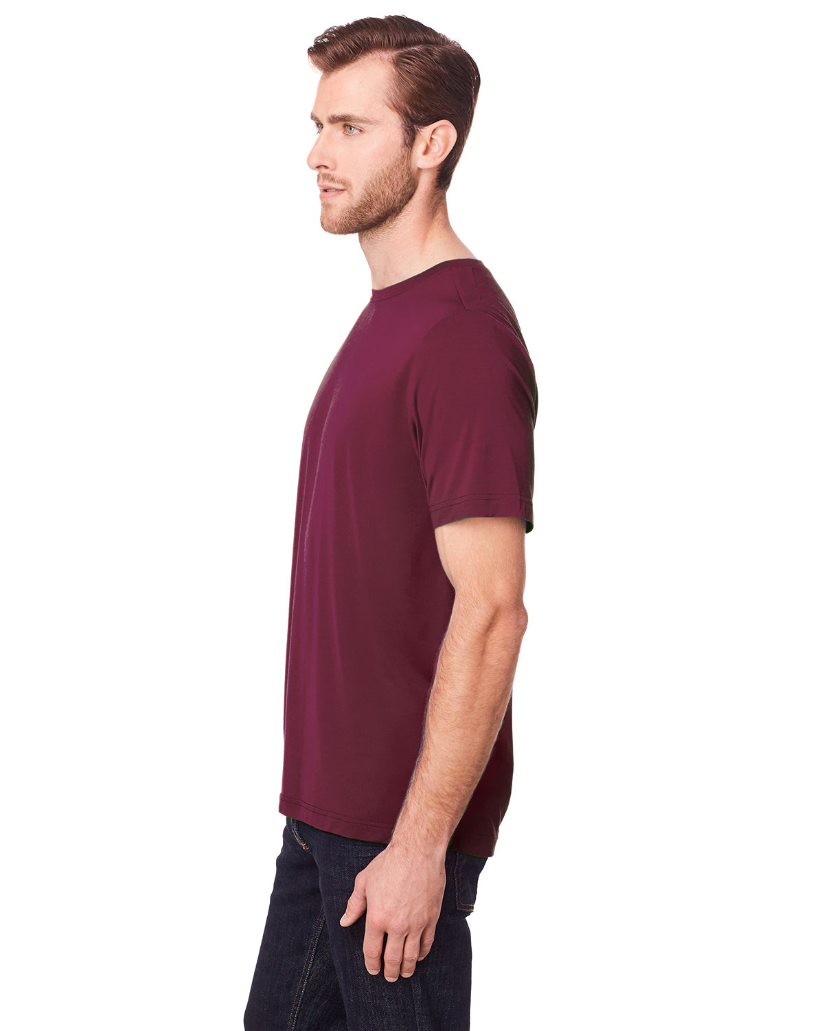 Unisex Fusion ChromaSoft™ Performance T-Shirt - Burgundy