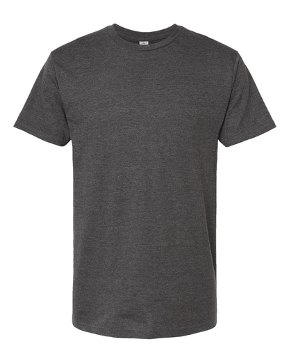 Unisex Heavyweight Tee - Heather Charcoal