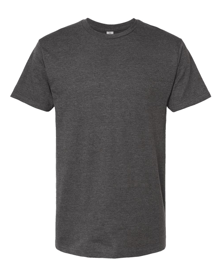 Unisex Heavyweight Tee - Heather Charcoal